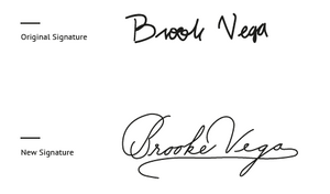 Image improving your signature from the Create a Signature You Love guide and workbook