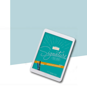 Image of the ebook cover of the Create a Signature You Love Ebook